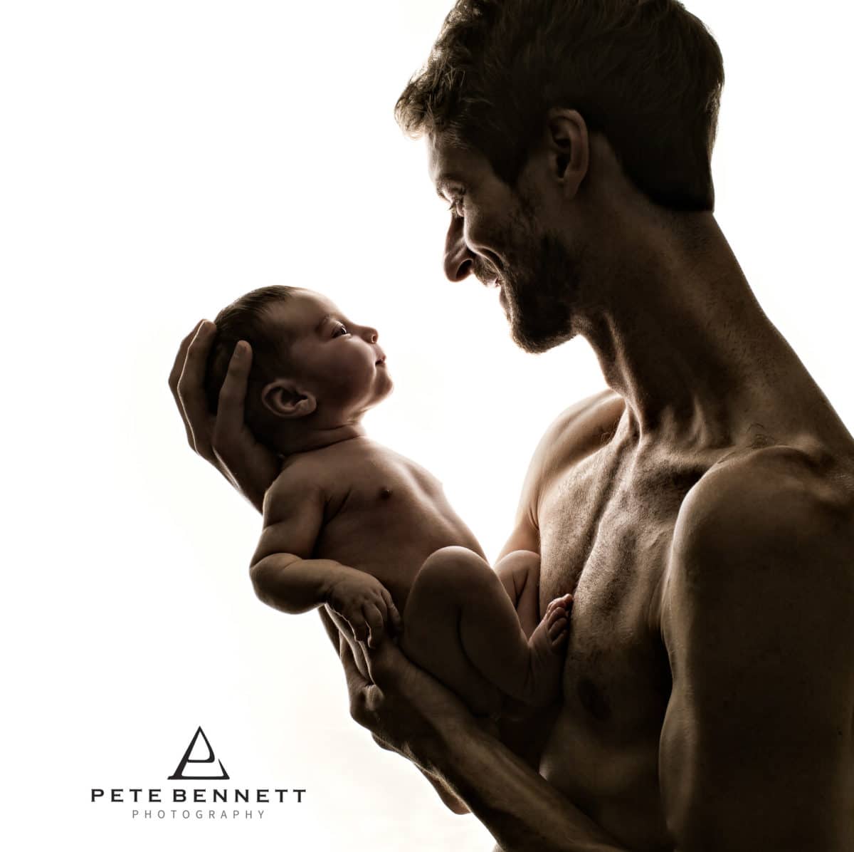 Baby and Dad baby photography