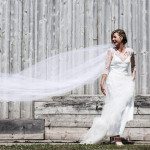 Beautiful bride The Barn South Milton wedding photographer devon