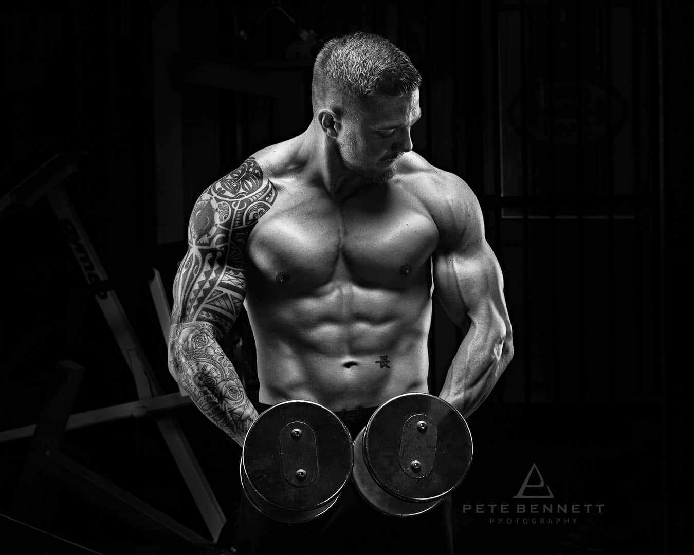 Body building photoshoot fitness photography
